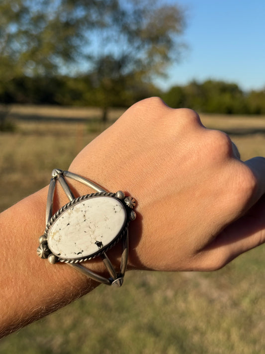 White Buffalo Cuff