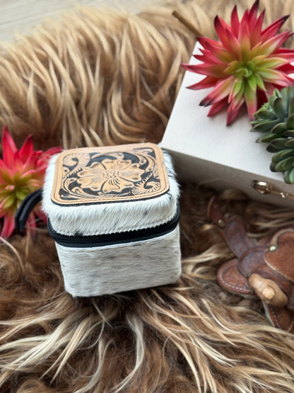 Dark Cowhide Jewlery Box