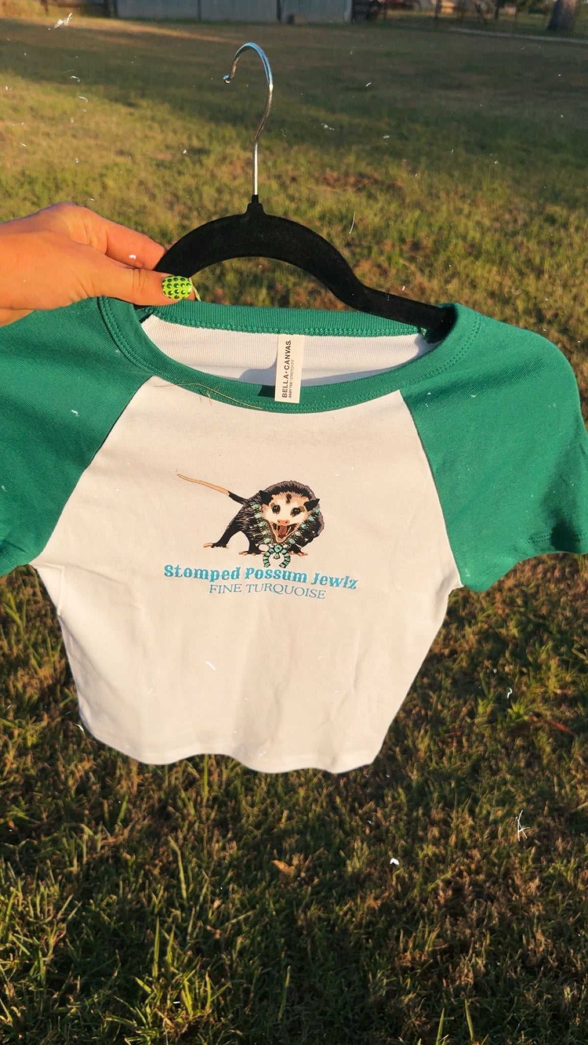 Green Baby Tee Small