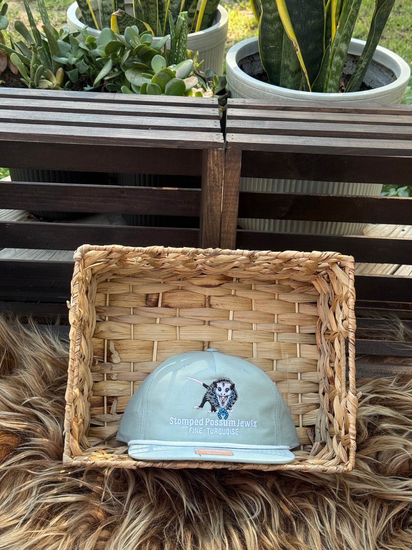 Turquoise Cap