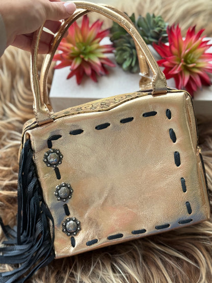 Gold Tooled Bag