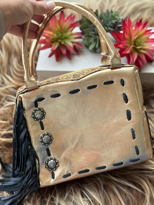 Gold Tooled Bag