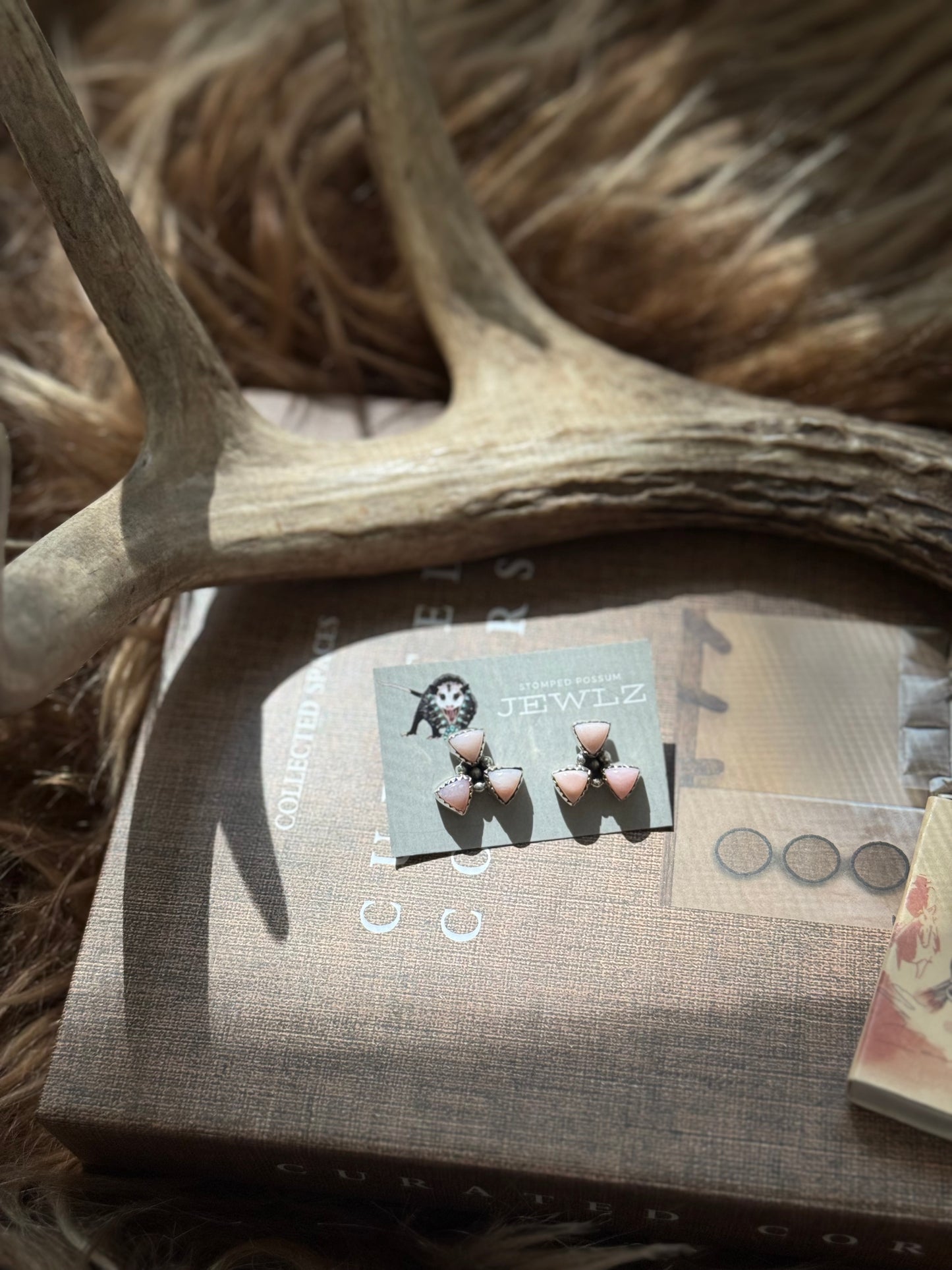 Pink Conch Studs