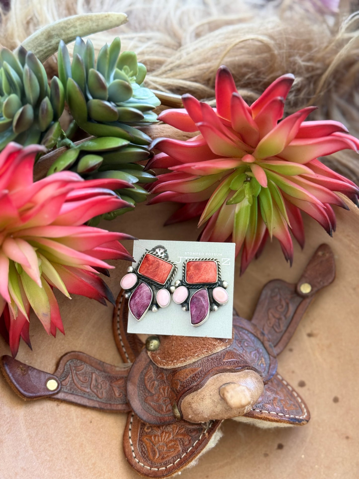 Multi Stone Studs