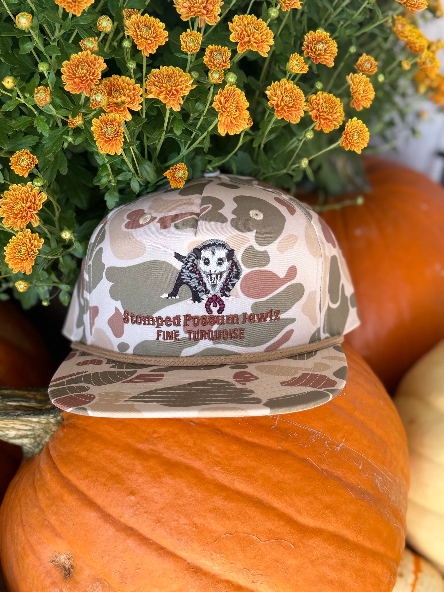 Camo Stomped Possum Caps