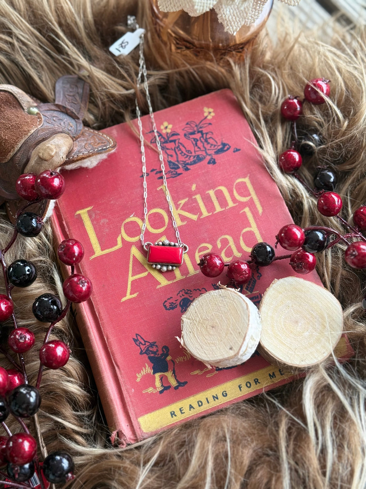 Red Bar Necklace