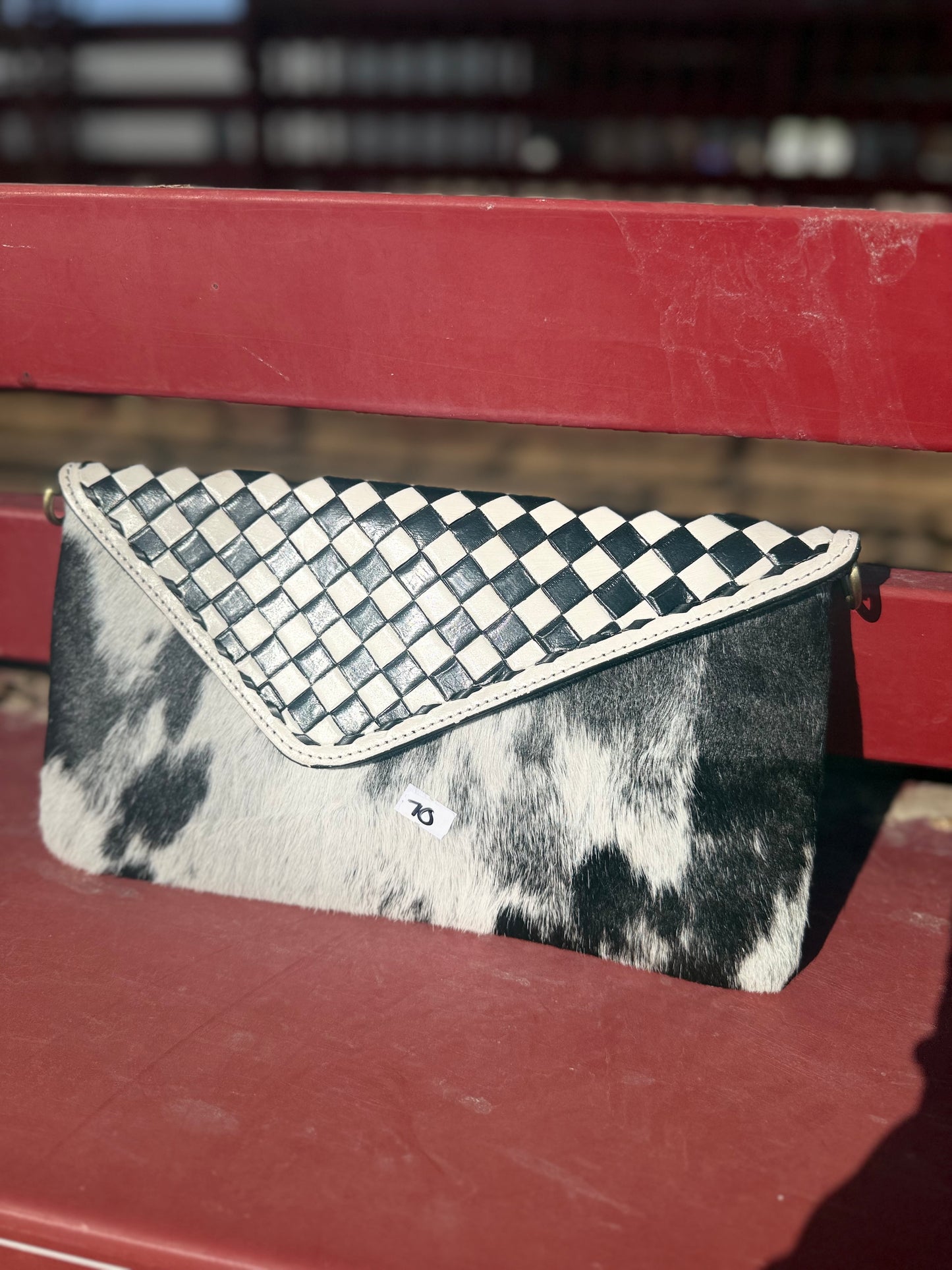 Checkered purse