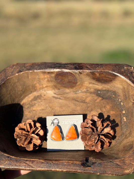 Orange Spiny Studs