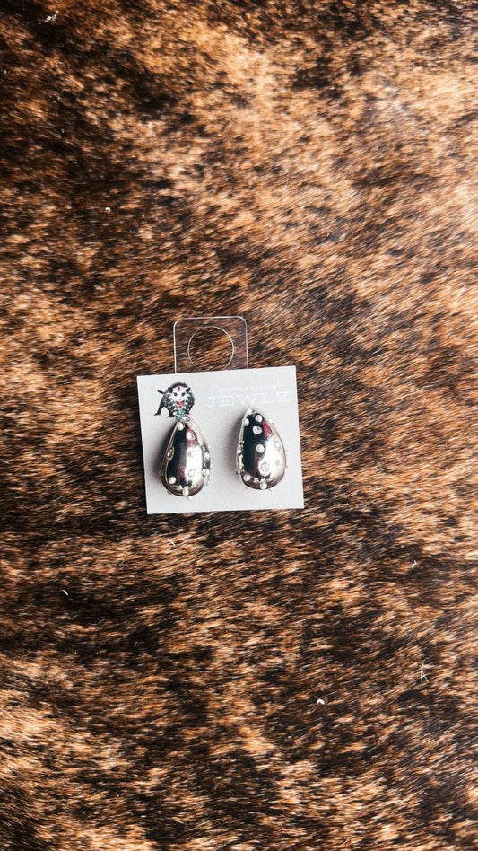 Silver & Diamond Studs