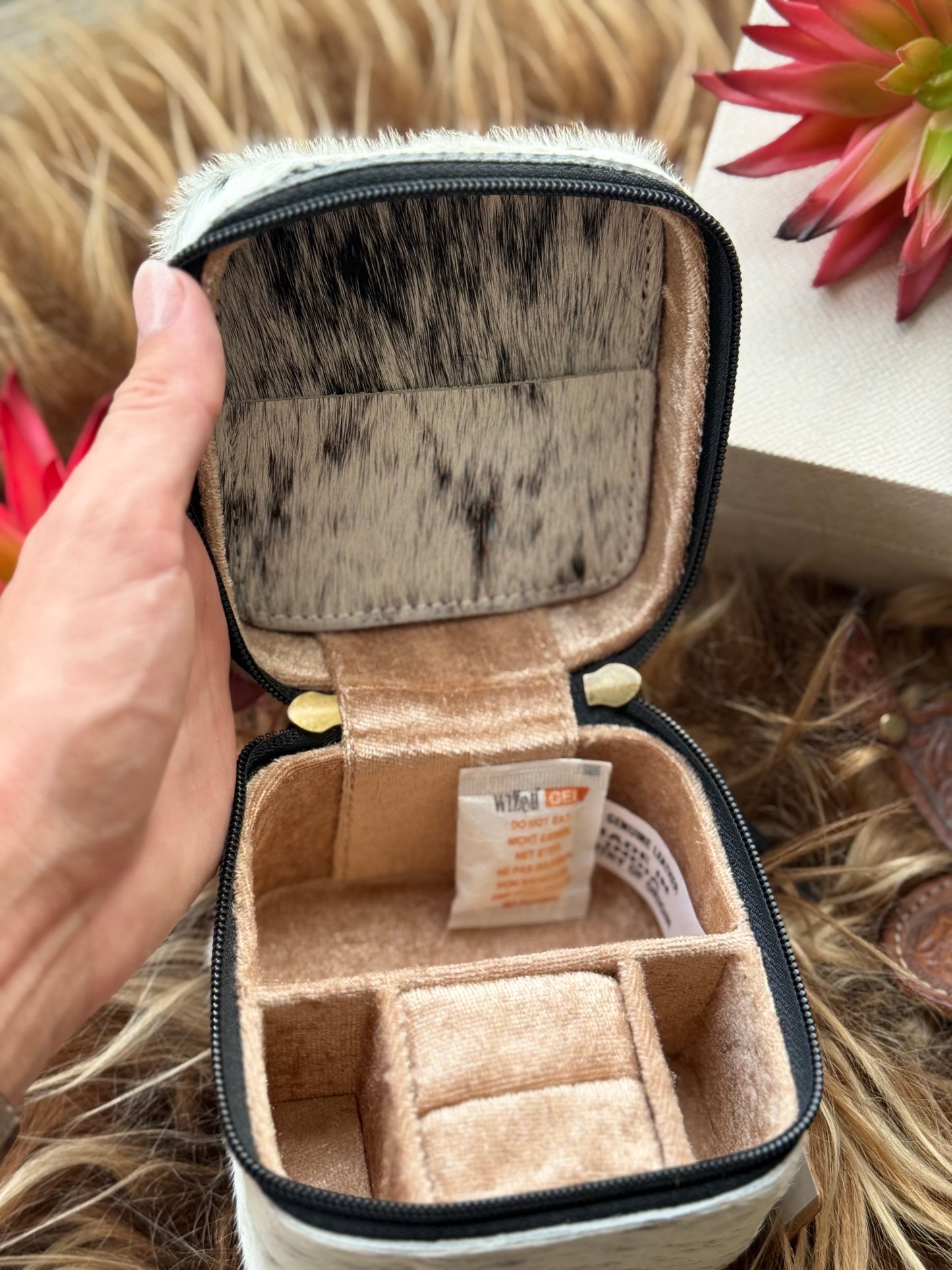 Dark Cowhide Jewlery Box