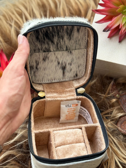 Dark Cowhide Jewlery Box