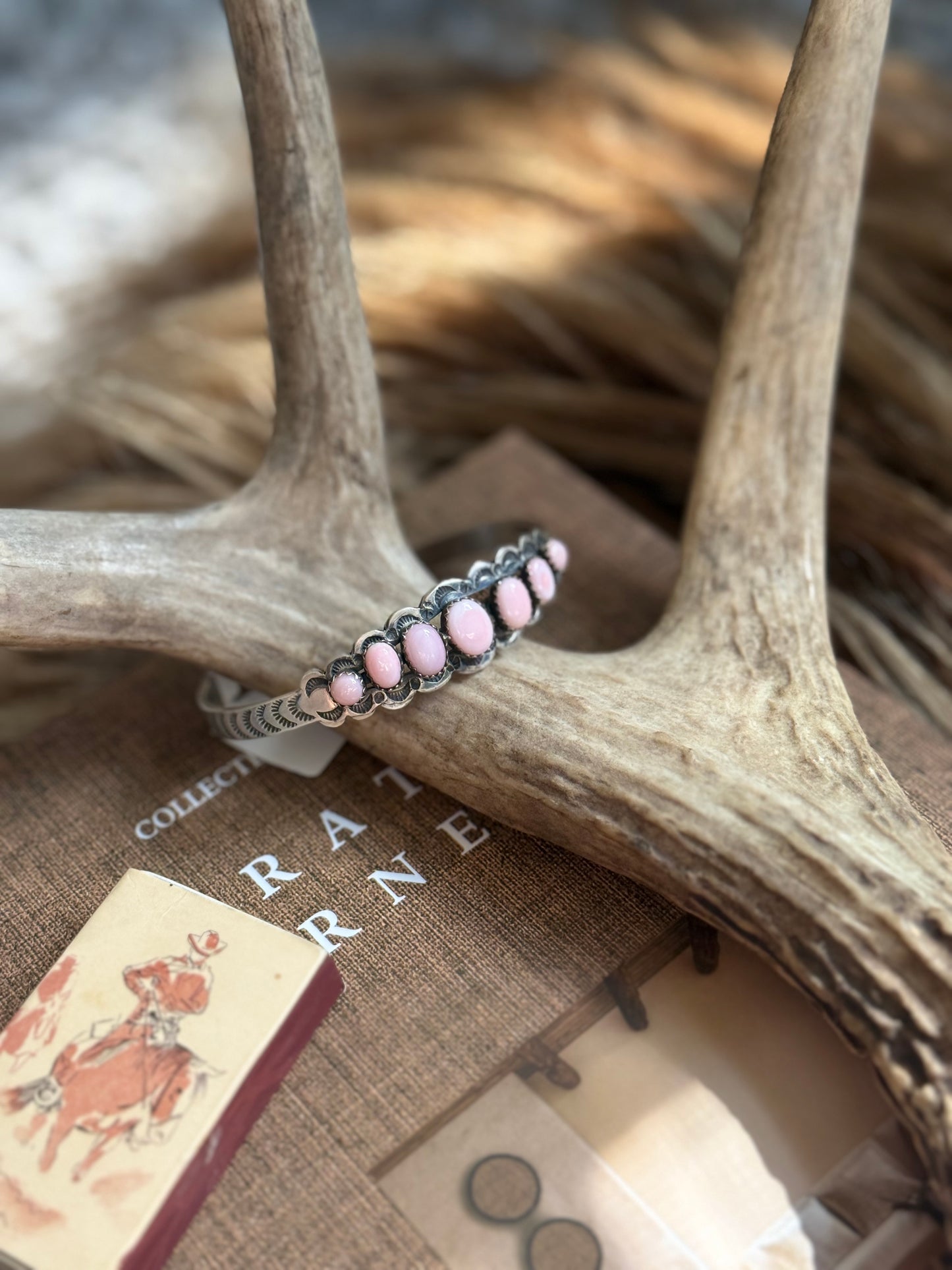 Pink Conch Row Cuff
