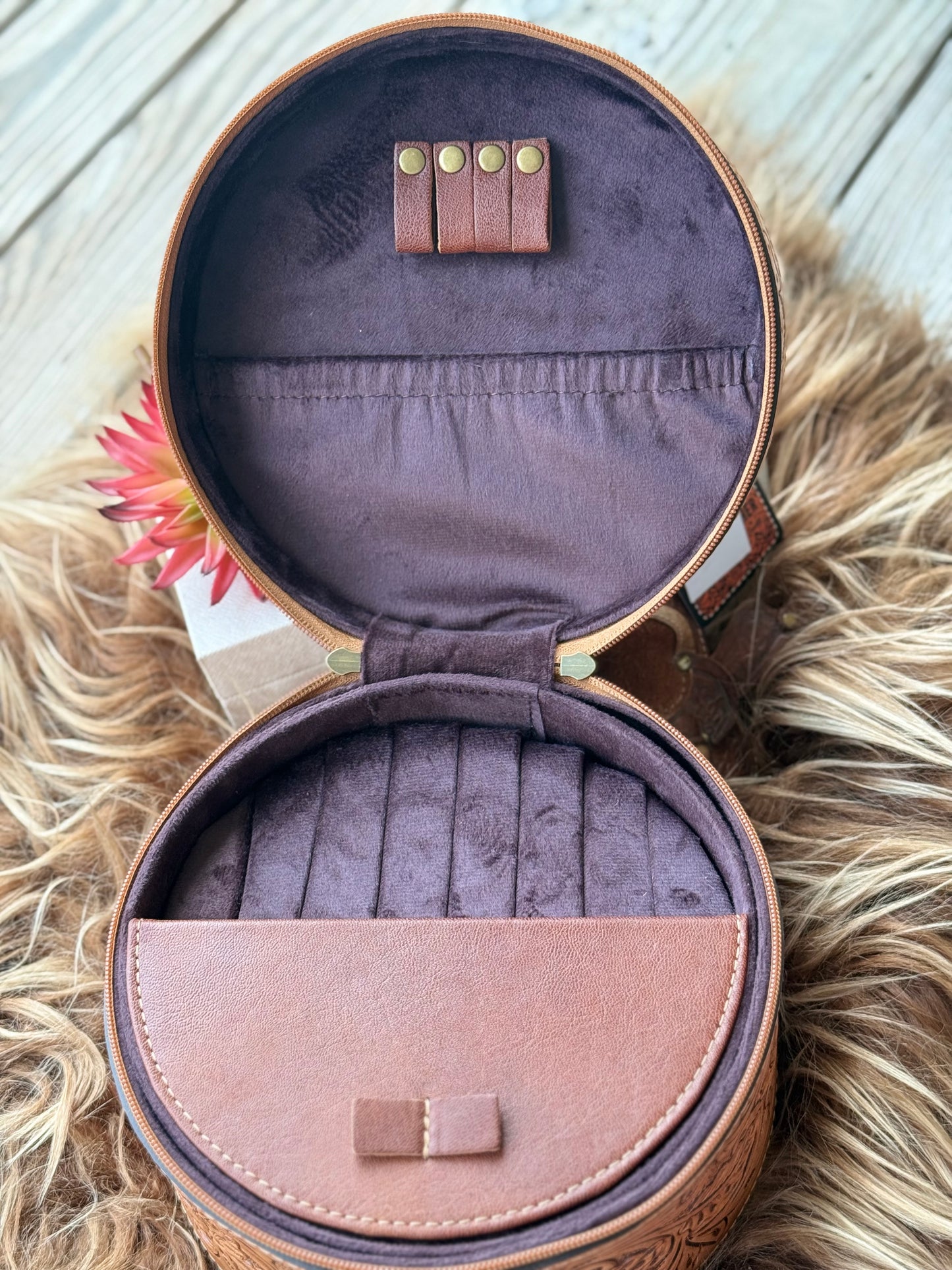 Tooled Leather Jewlery Box