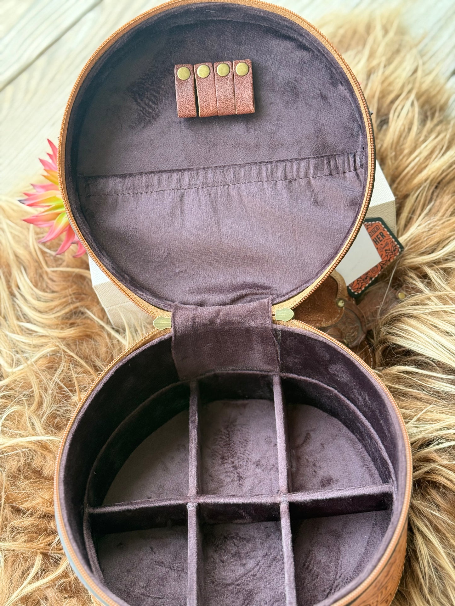 Tooled Leather Jewlery Box