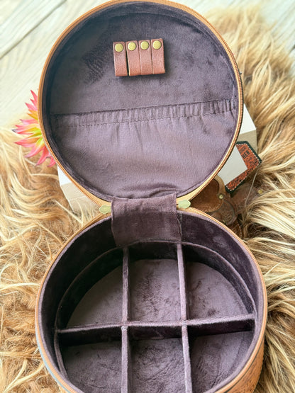 Tooled Leather Jewlery Box