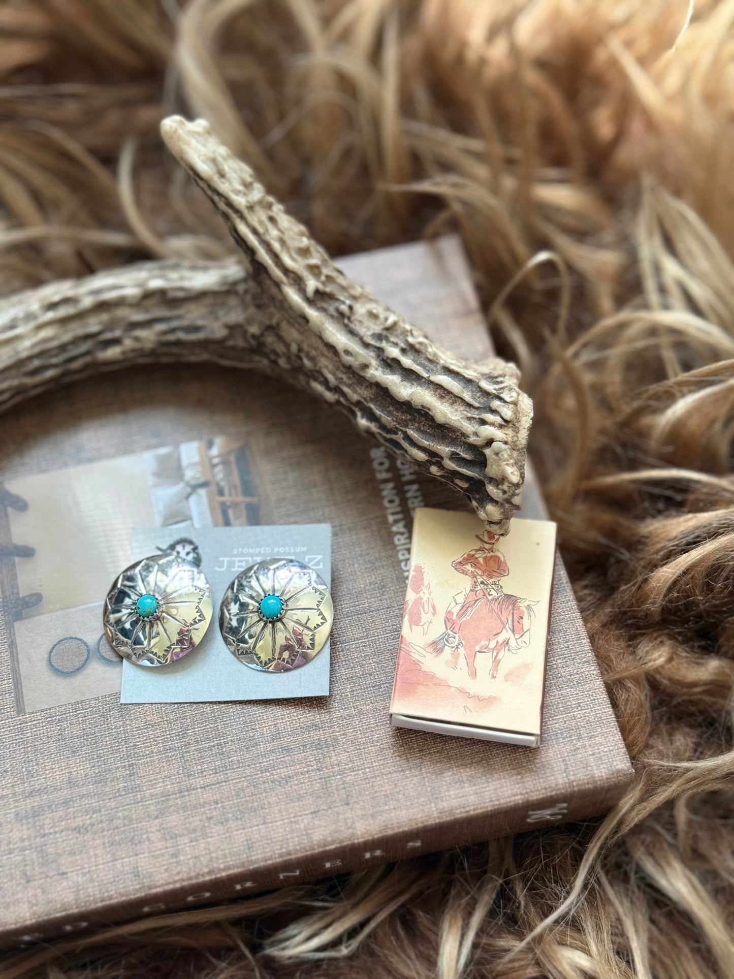Silver Conchos w/Turq