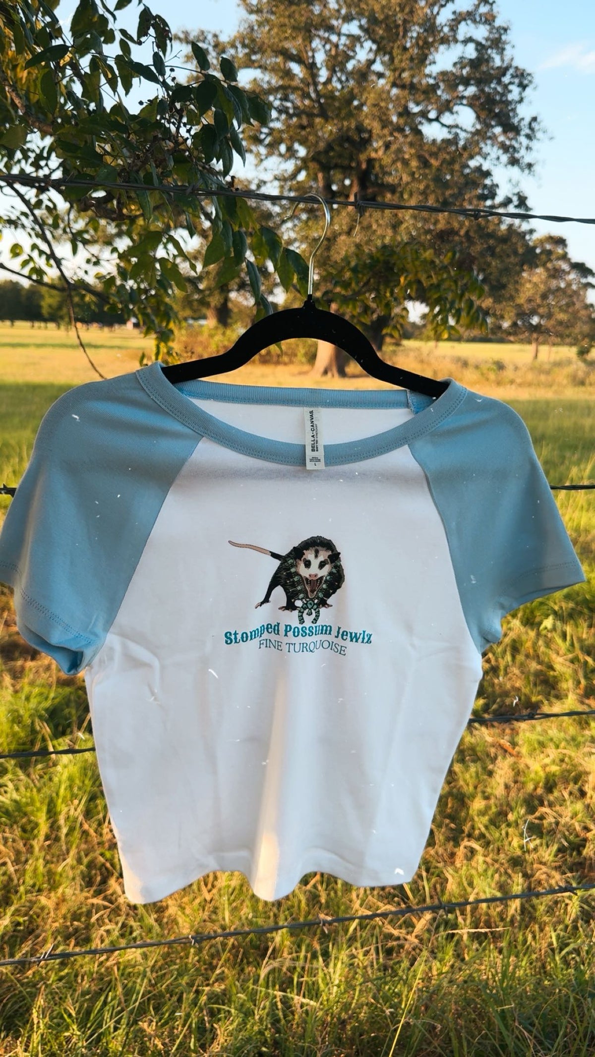 Blue Baby Tee Large
