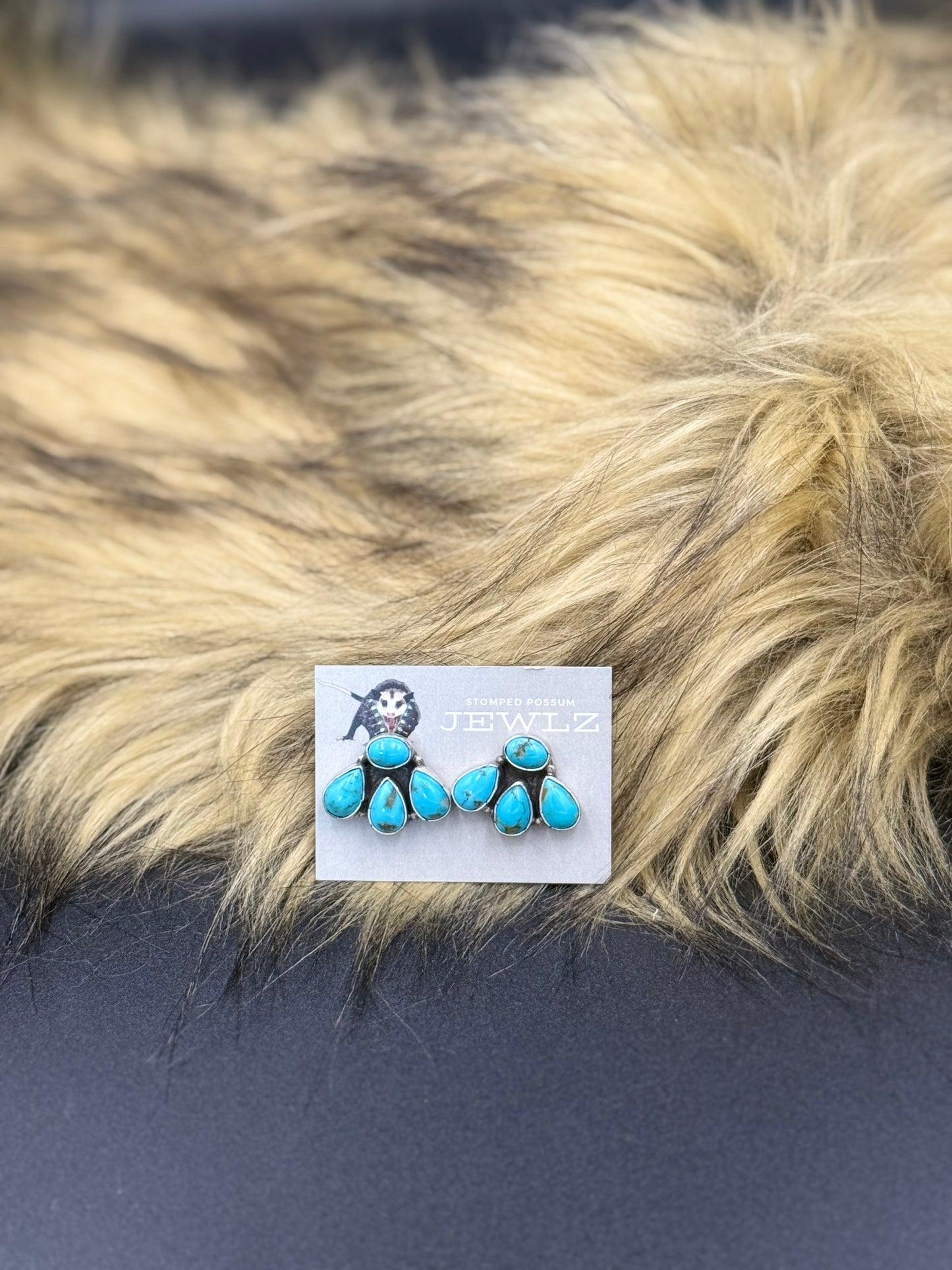 Turq 4 Stone Dangles