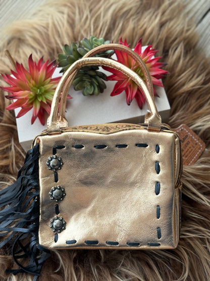 Gold Tooled Bag
