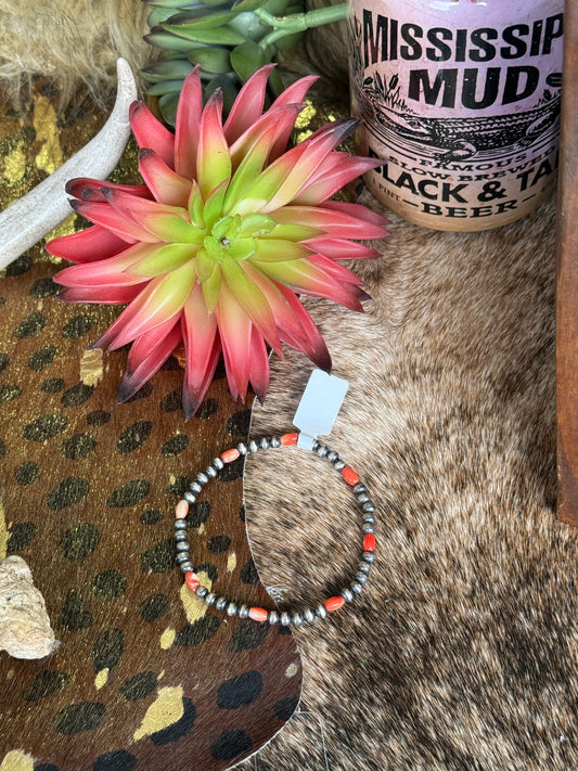 Red Spiny 4mm Stretchy